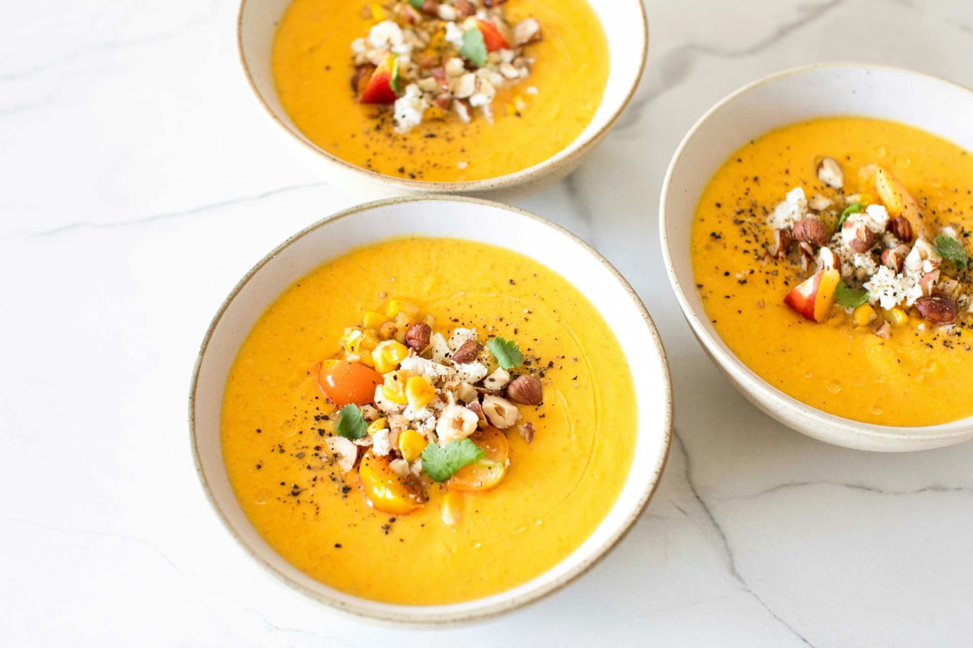 Soupe de courge et poireaux