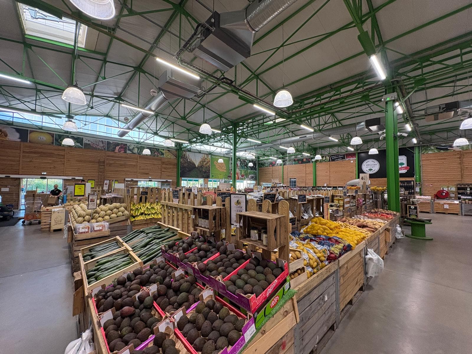 Intérieur d'un magasin Les Vergers de Vendée